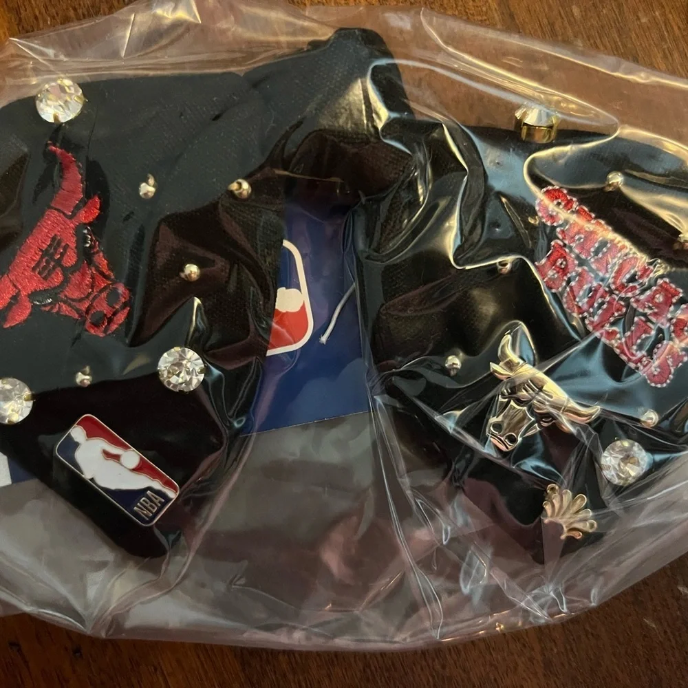 Lele Sadoughi NBA Chicago Bulls Black Hair Bow::NWT:: 🏀⛹️
